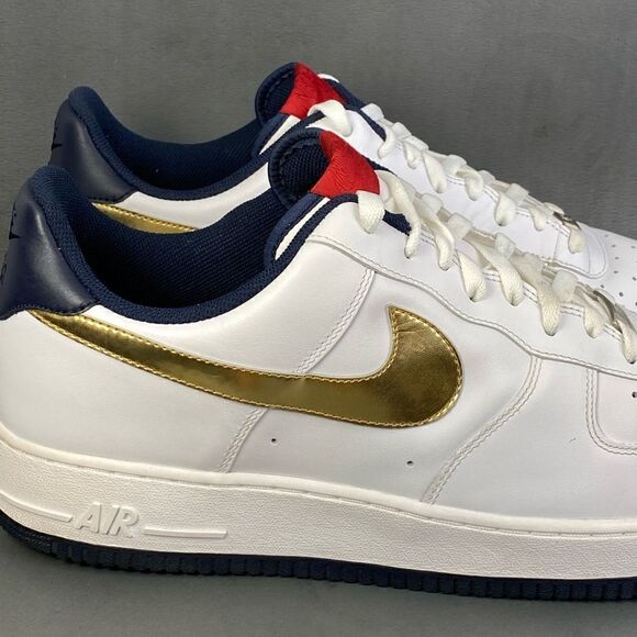 Nike Air Force 1 Low 07 Gold Obsidian Men’s sneaker shoe size 15 - Picture 3 of 11